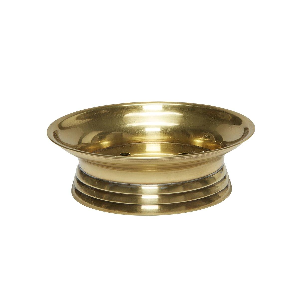 SEIFENSCHALE aus Messing mit goldener Oberfläche - 13/13/4 cm - Goldfarben, Metall (13/4/13cm) - Signature