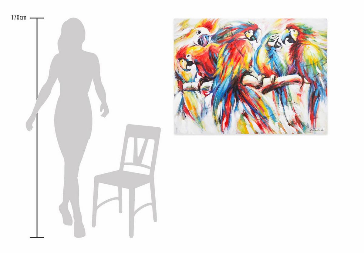 ACRYLBILD HANDGEMALT 100/75 cm - Multicolor, Holz/Textil (100/75cm) - KUNSTLOFT
