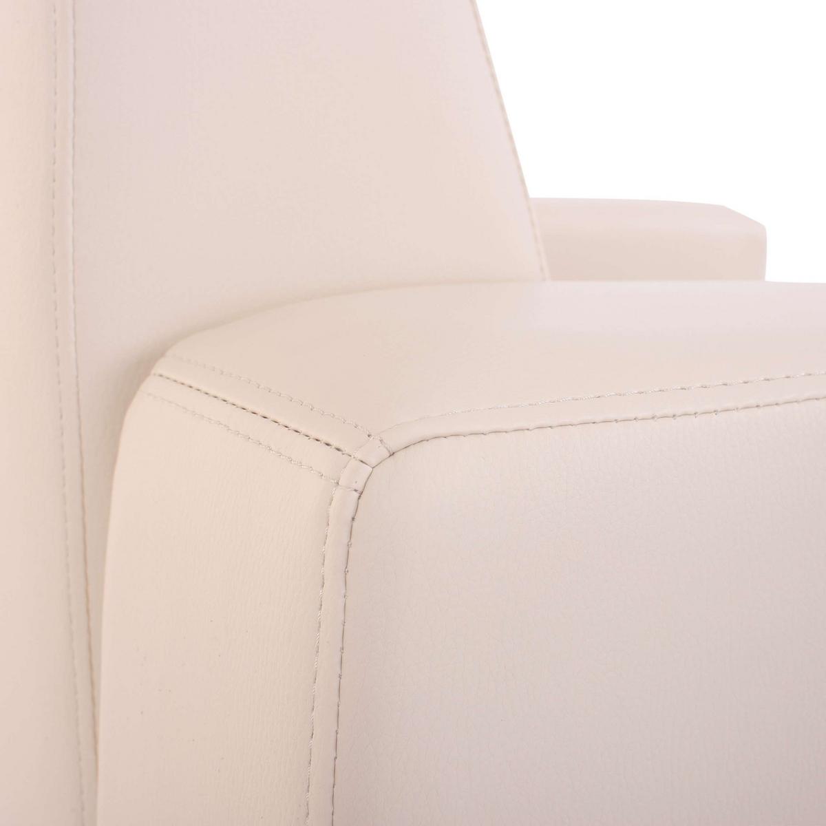 SESSEL MIT OTTOMANE Rot - Rot, Textil (82/76/72cm) - MCW