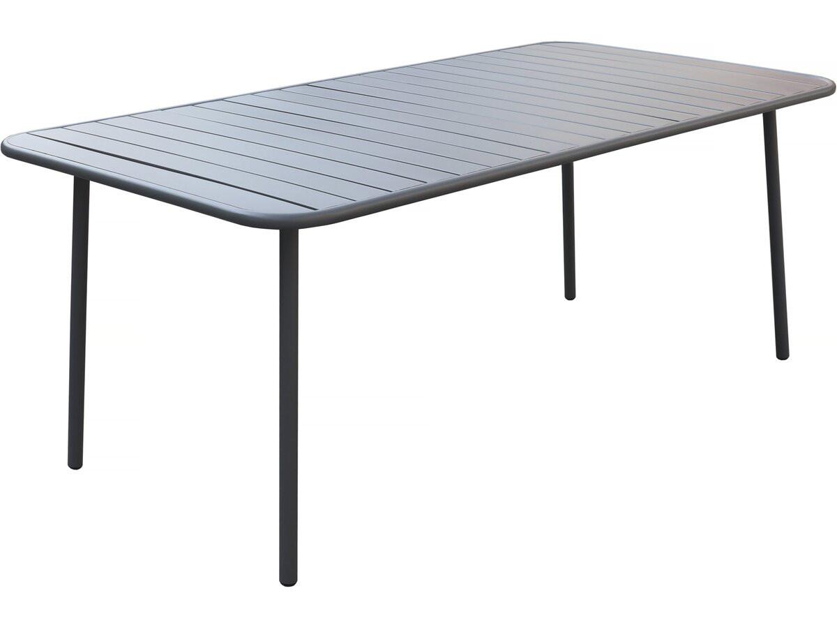 GARTENTISCH bilbao Grau - Grau, Metall (180/90/71cm) - Habitat Garten