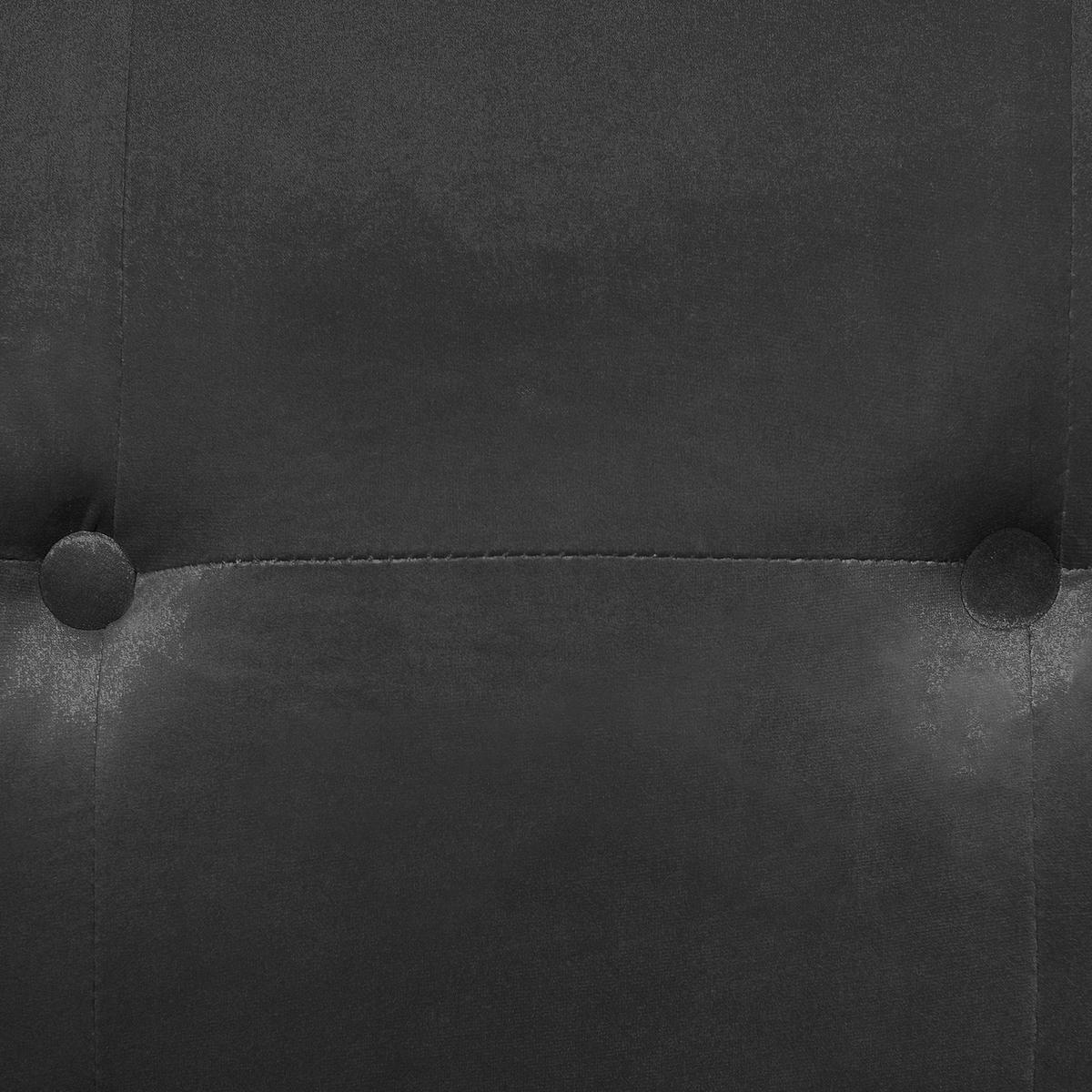 3-SITZER-SOFA Samtstoff Dunkelgrau Avaldsenes - Dunkelgrau, Textil (211/74/82cm) - Beliani
