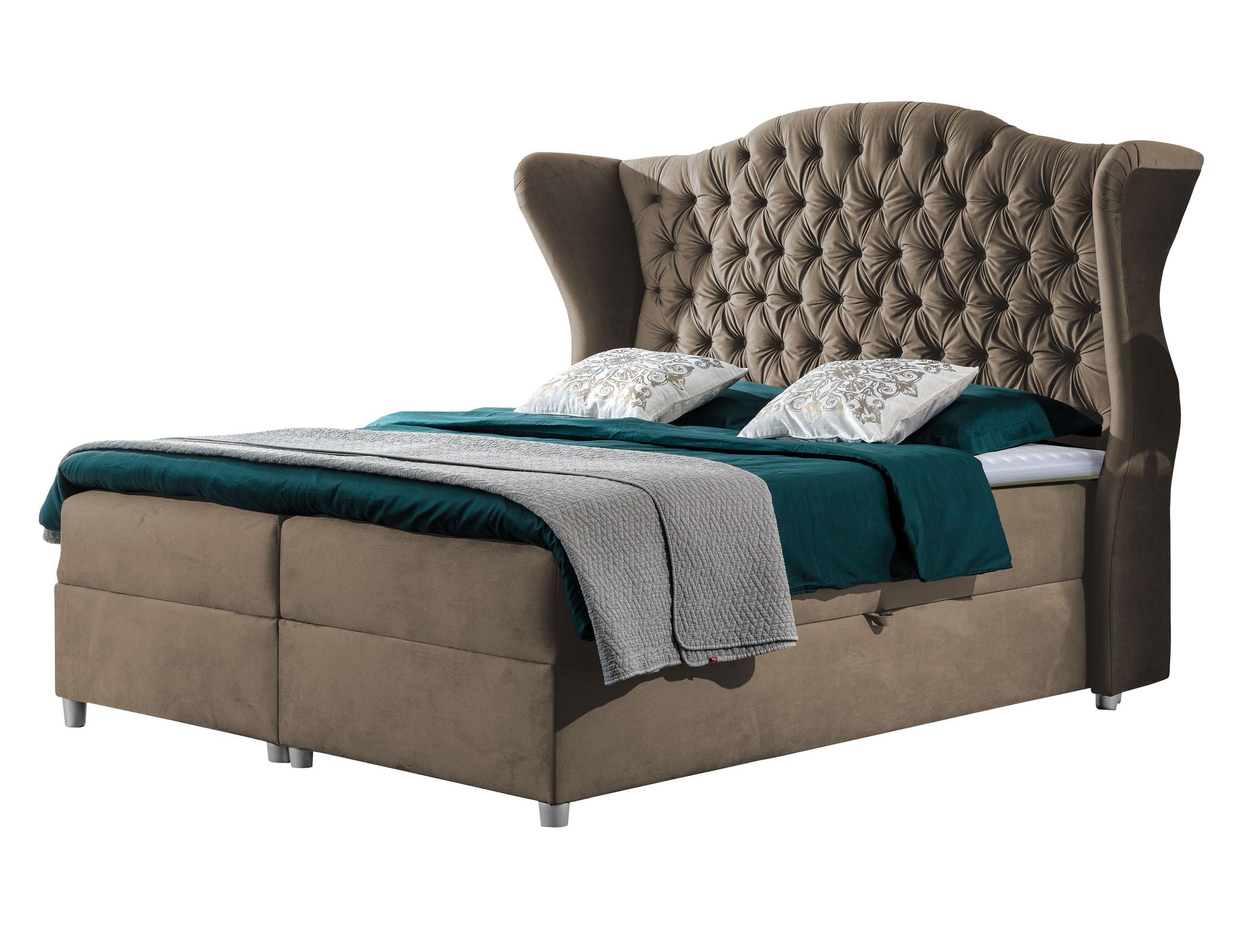 BOXBETT Livia - H3 - Hellbraun, Holz (160/200cm) - MIRJAN24