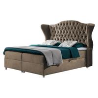 BOXBETT Livia - H3 - Hellbraun, Holz (160/200cm) - MIRJAN24