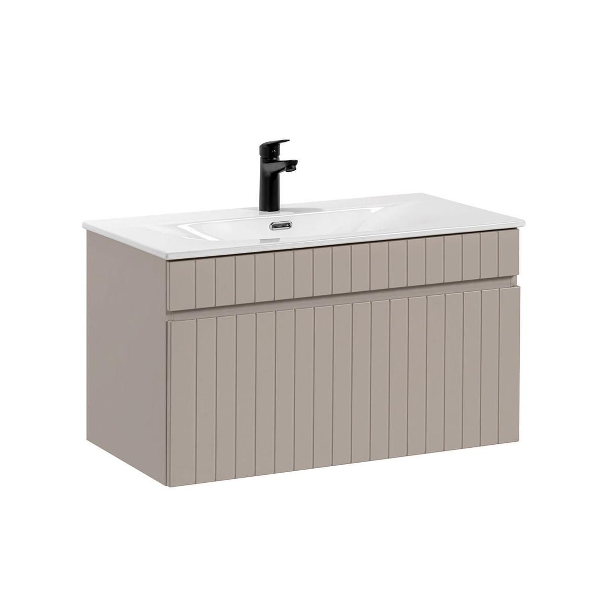 WASCHTISCH 80cm Zelie Kaschmir - Beige, Holzwerkstoff (80/46/46cm) - Petits-meubles