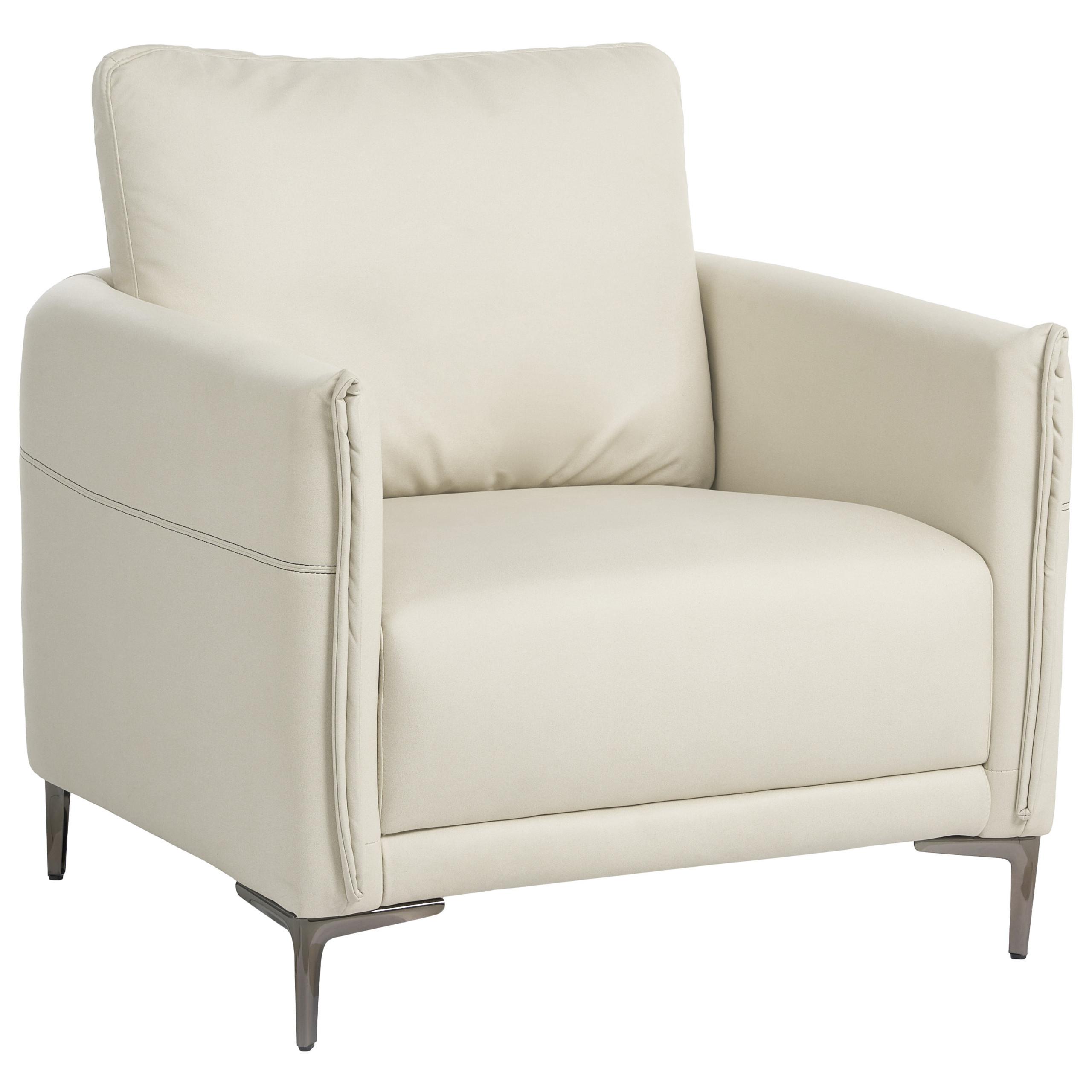 SESSEL Stoff Hellbeige Cilens - Dunkelgrau/Beige, Textil/Metall (85/90/82cm) - Beliani