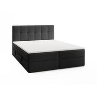 BOXBETT Arturo In Freya - Schwarz, Holzwerkstoff/Textil (140/200cm) - Fun Möbel