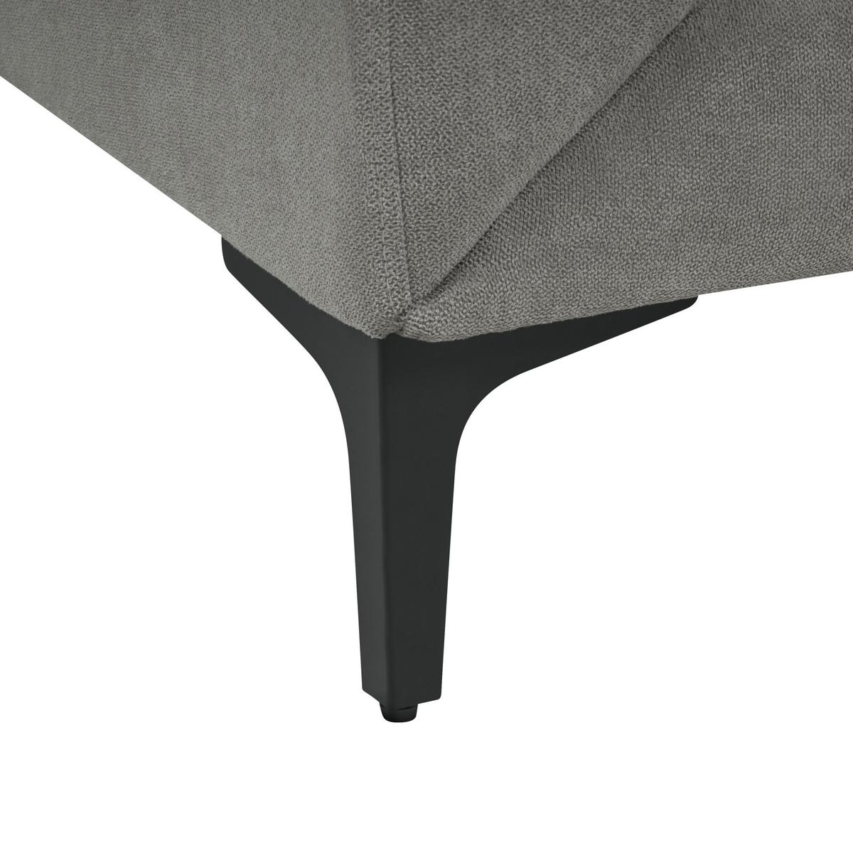 2-SITZER-SOFA grau Fenes - Schwarz/Grau, Textil (142/90/75cm) - Beliani