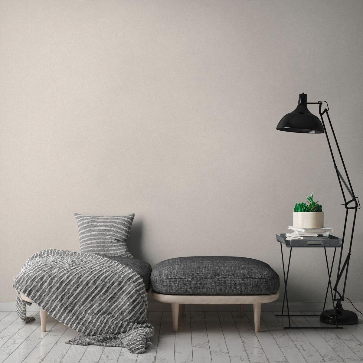 VLIESTAPETE Beige 53/1005 cm - Beige, Textil (53/1cm) - KUNSTLOFT