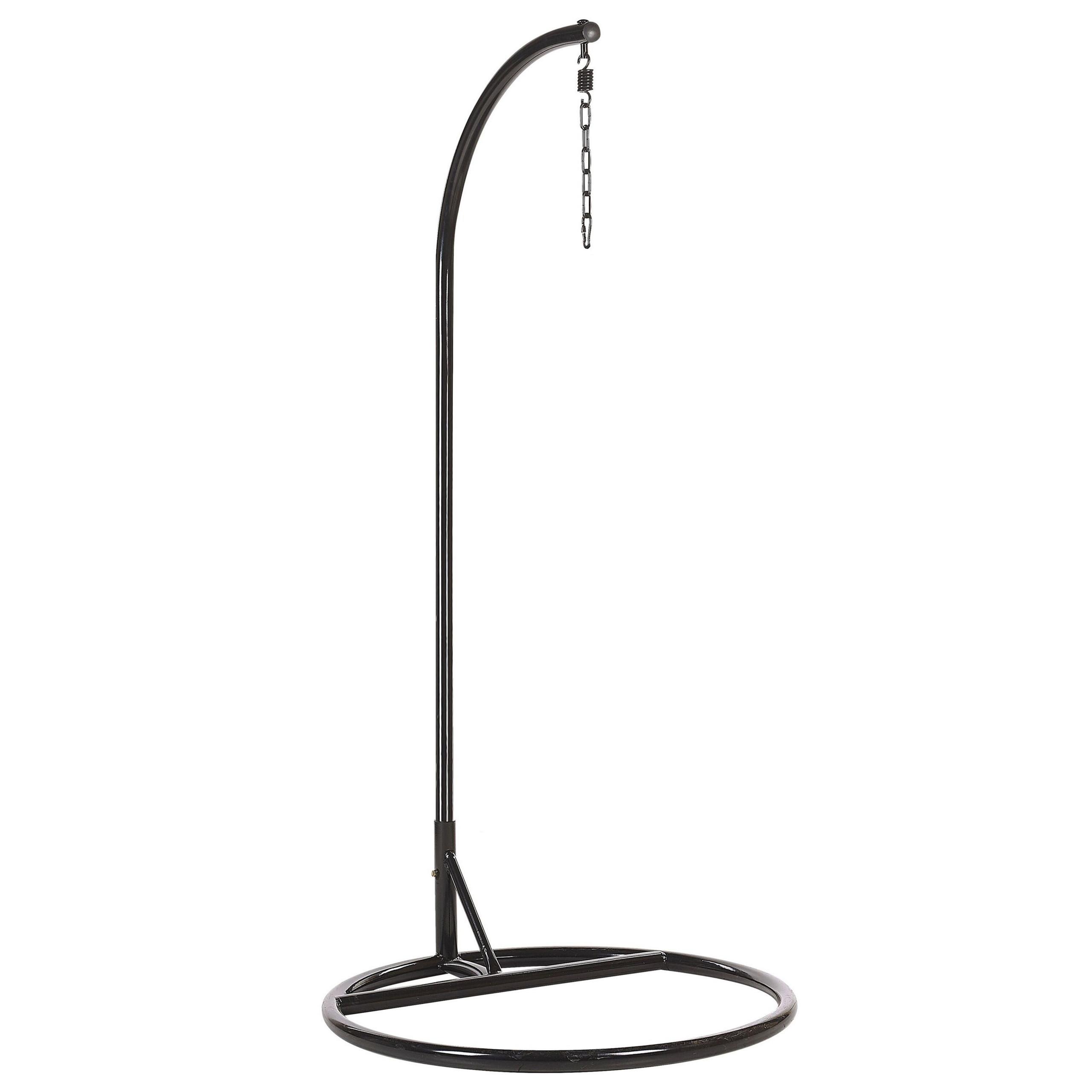 GESTELL für Hängesessel Stahl schwarz Stan - Schwarz, Metall (97/199/97cm) - Beliani