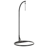 GESTELL für Hängesessel Stahl schwarz Stan - Schwarz, Metall (97/199/97cm) - Beliani