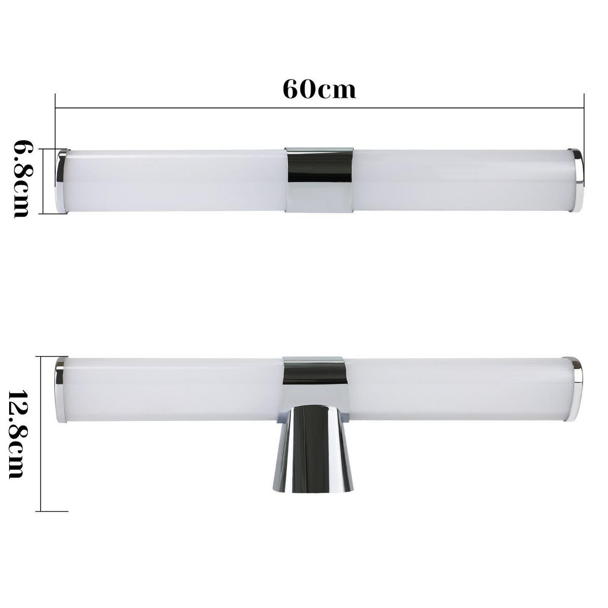 SPIEGELLEUCHTE KIEL 60/6.8/12.8 CM - Chromfarben, Kunststoff (60/6.8/12.8cm) - Nettlife