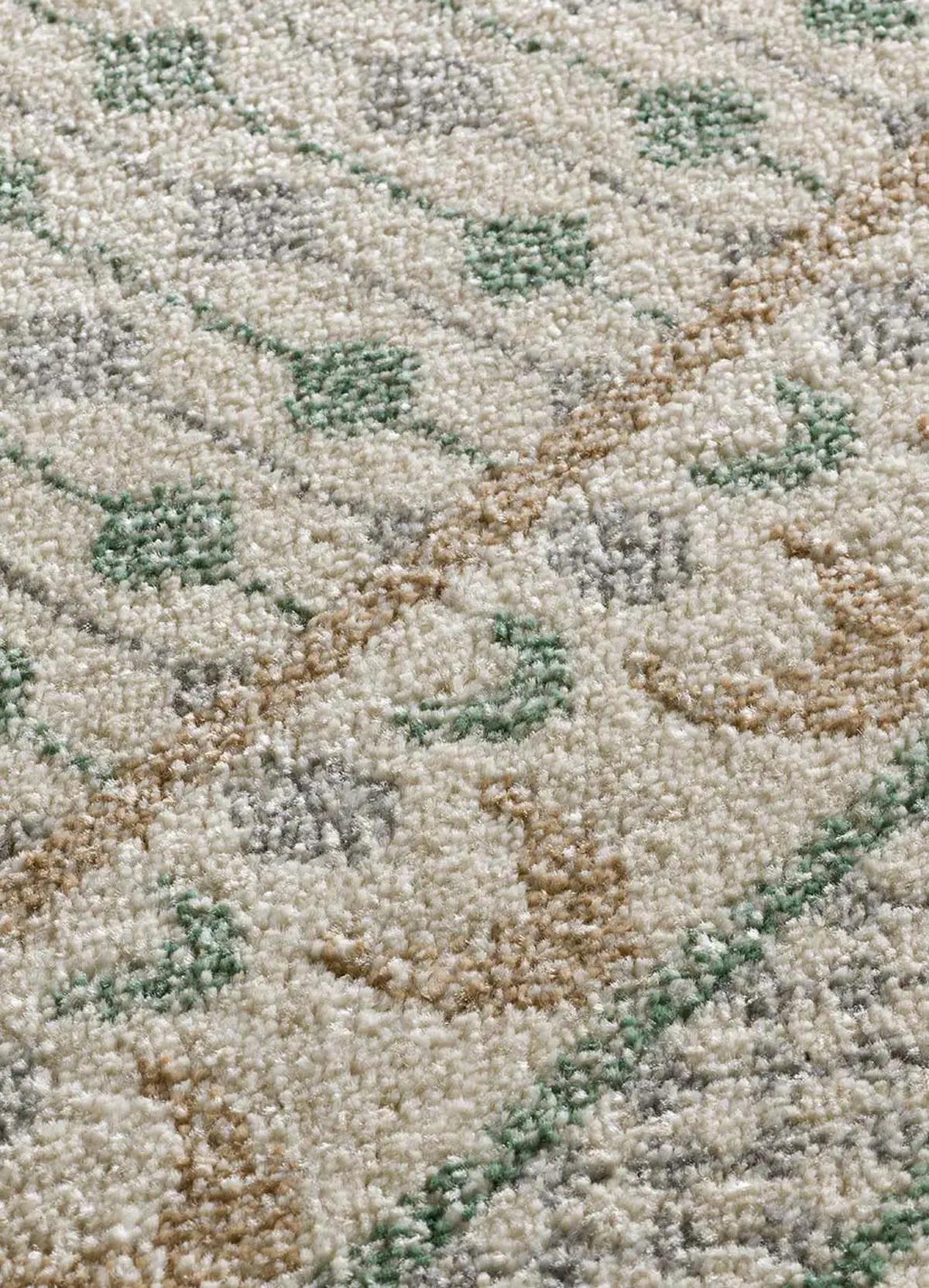 KURZFLORTEPPICH Grün / Beige Astra 200/290 cm - Beige/Grün, Textil (200/290cm) - Atticgo