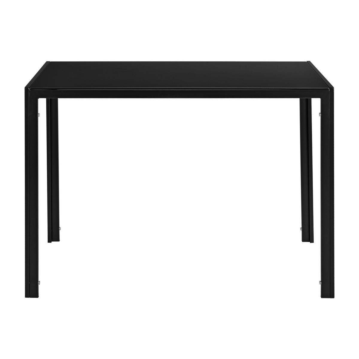 ESSGRUPPE Stathelle - Grau, Glas/Metall (105/75/60cm) - [en.casa]