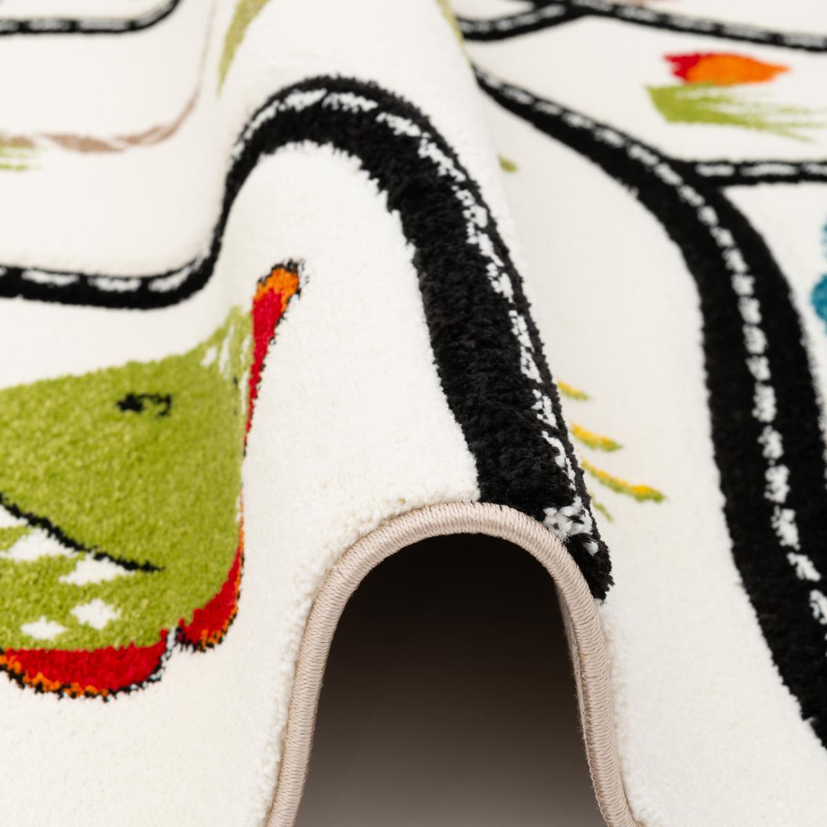 KINDER TEPPICH MAUI KIDS DINO STRASSENTEPPICH - Multicolor, Textil (200/290cm) - Pergamon