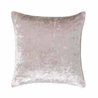 KISSENHÜLLE Pannesamt creme 45/45 cm - Creme, Textil (45/45cm) - Homescapes