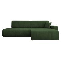 ECKSOFA Piano O Cord - Schwarz/Grün, Holz/Kunststoff (262/145cm) - MIRJAN24