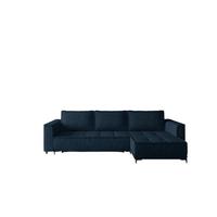 ECKSOFA Juna Mit Schlaffunktion - Dunkelblau, Holzwerkstoff/Textil (240/140cm) - Fun Möbel