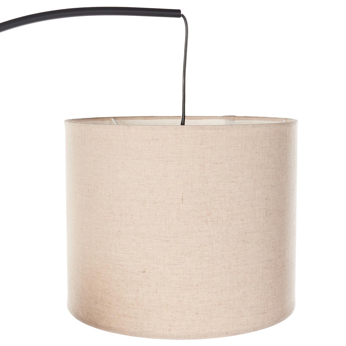 STEHLAMPE Beige/Schwarz Caroni - Beige/Schwarz, Metall (70/70/178cm) - Beliani