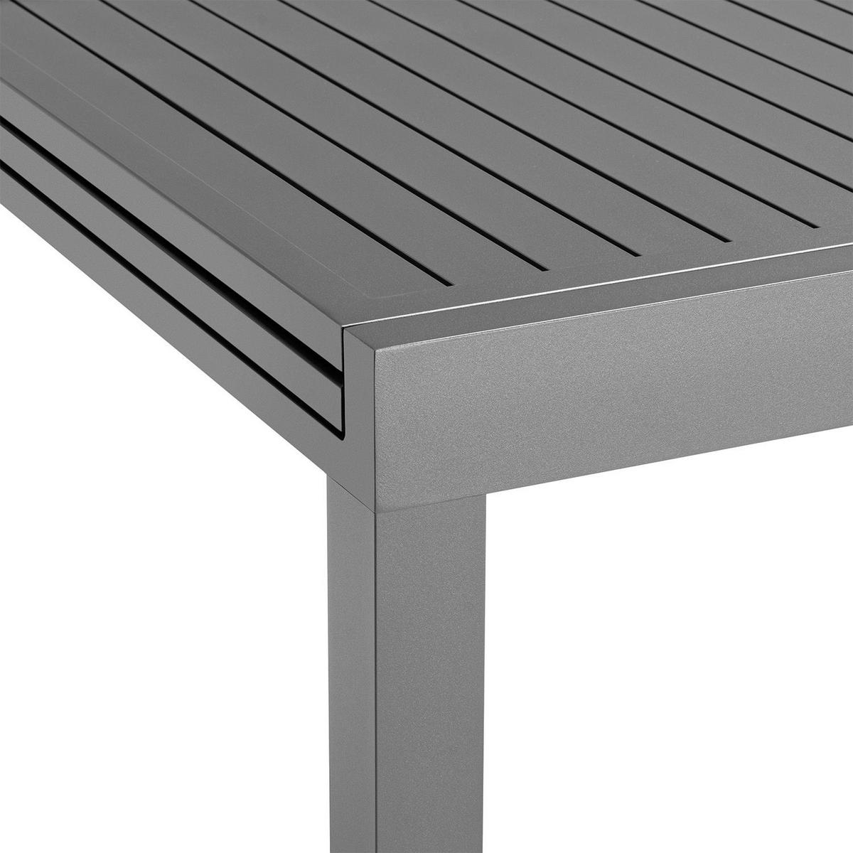 GARTENTISCH Laki grau 80x80x75 cm - Grau, Metall (80/80/75cm) - Juskys