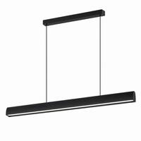 LED PENDELLEUCHTE Fyrith 106.7/7.5/161 cm - Schwarz, Kunststoff/Metall (106.7/7.5/161cm) - ZMH
