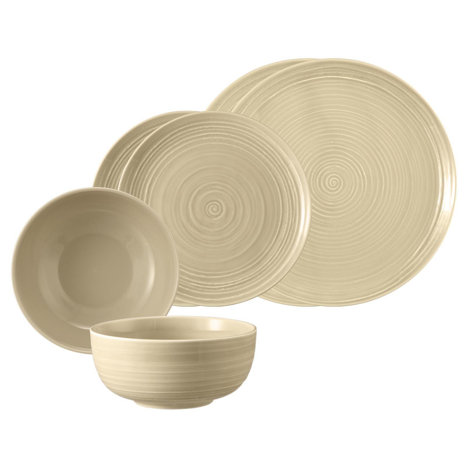 BASIC-SET Terra Sandbeige 6-tlg. - Beige, Keramik (2/2/2cm) - Seltmann Weiden