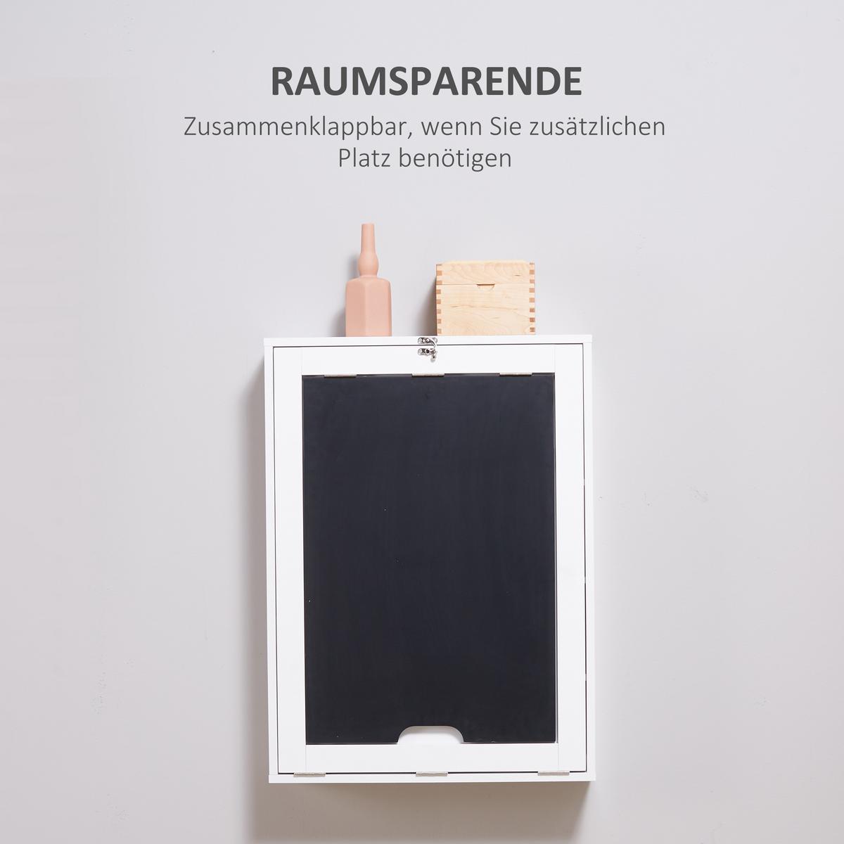 SCHREIBTISCH, MDF, Schwarz/Weiß, 60 x 94,5 x 147 cm - Weiß, Holzwerkstoff (94/5/60cm) - HOMCOM
