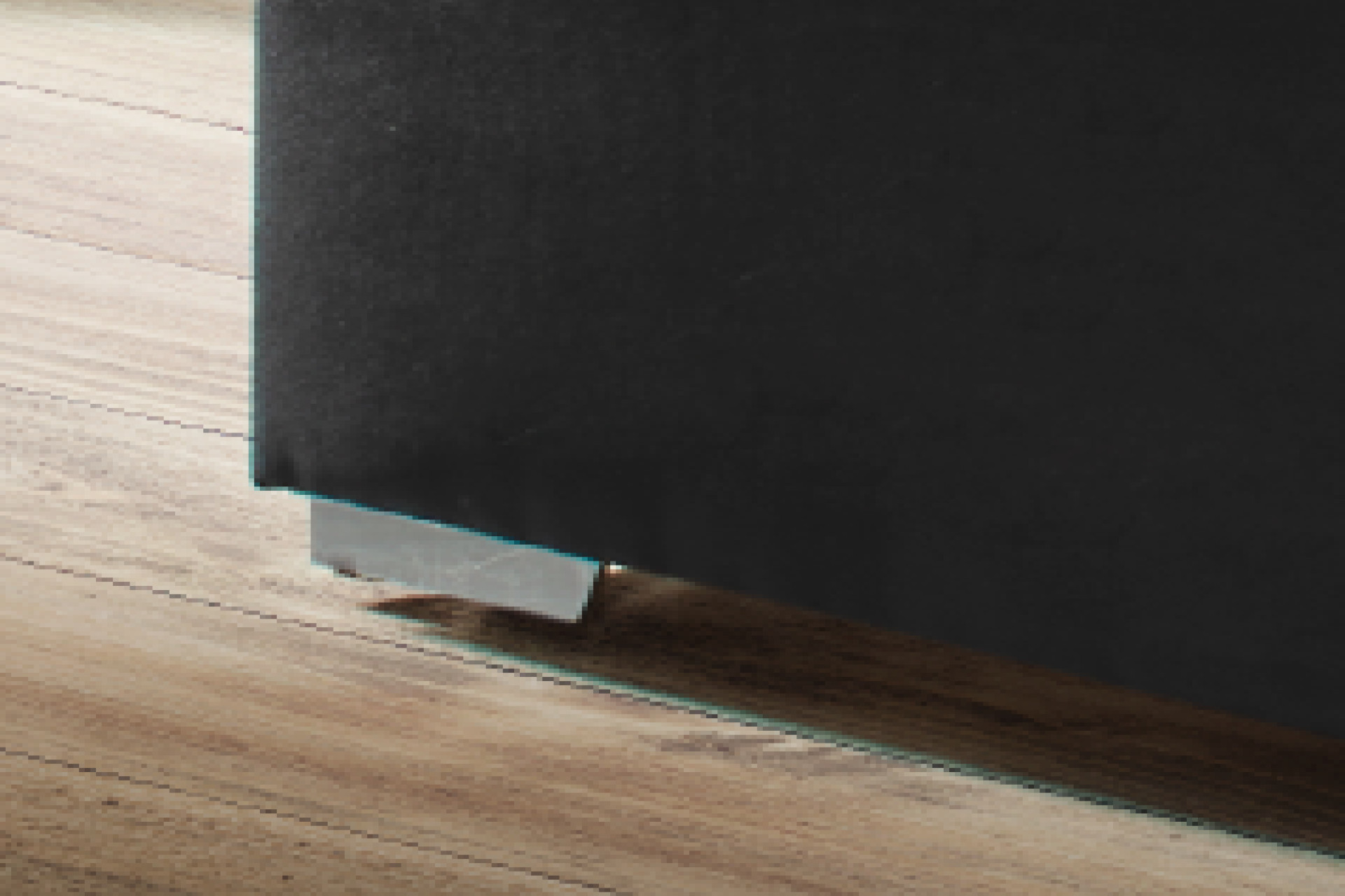 Boxspringbett schwarz Webstoff Komforthöhe Füße eckig Chromfarben 