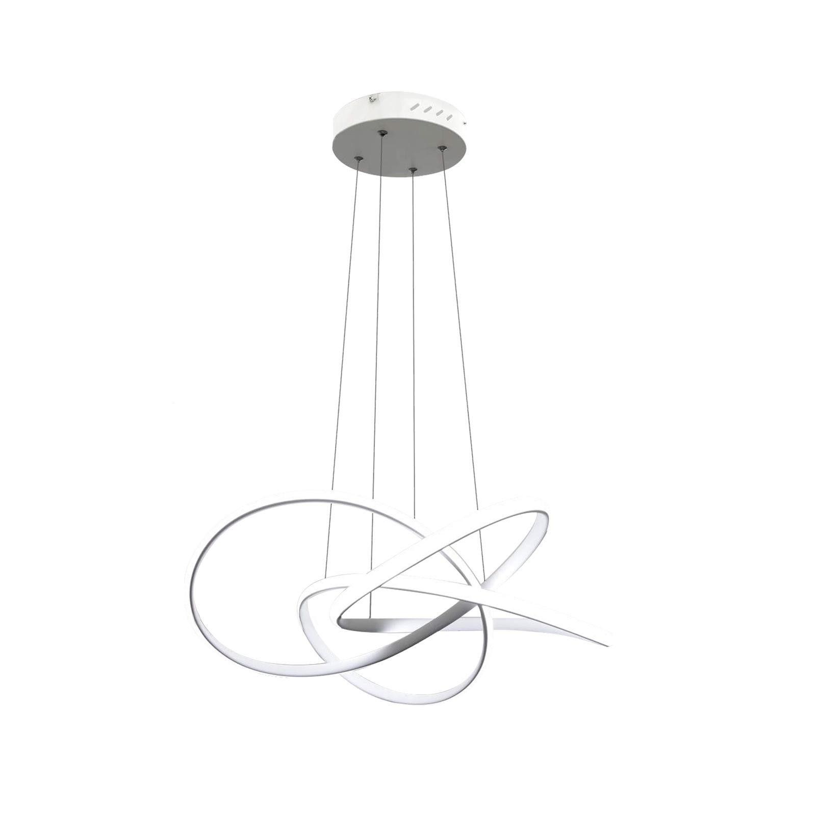 LED-PENDELLEUCHTE Elarionne 58/150/20 cm - Weiß, Metall (150/20/150cm) - ZMH