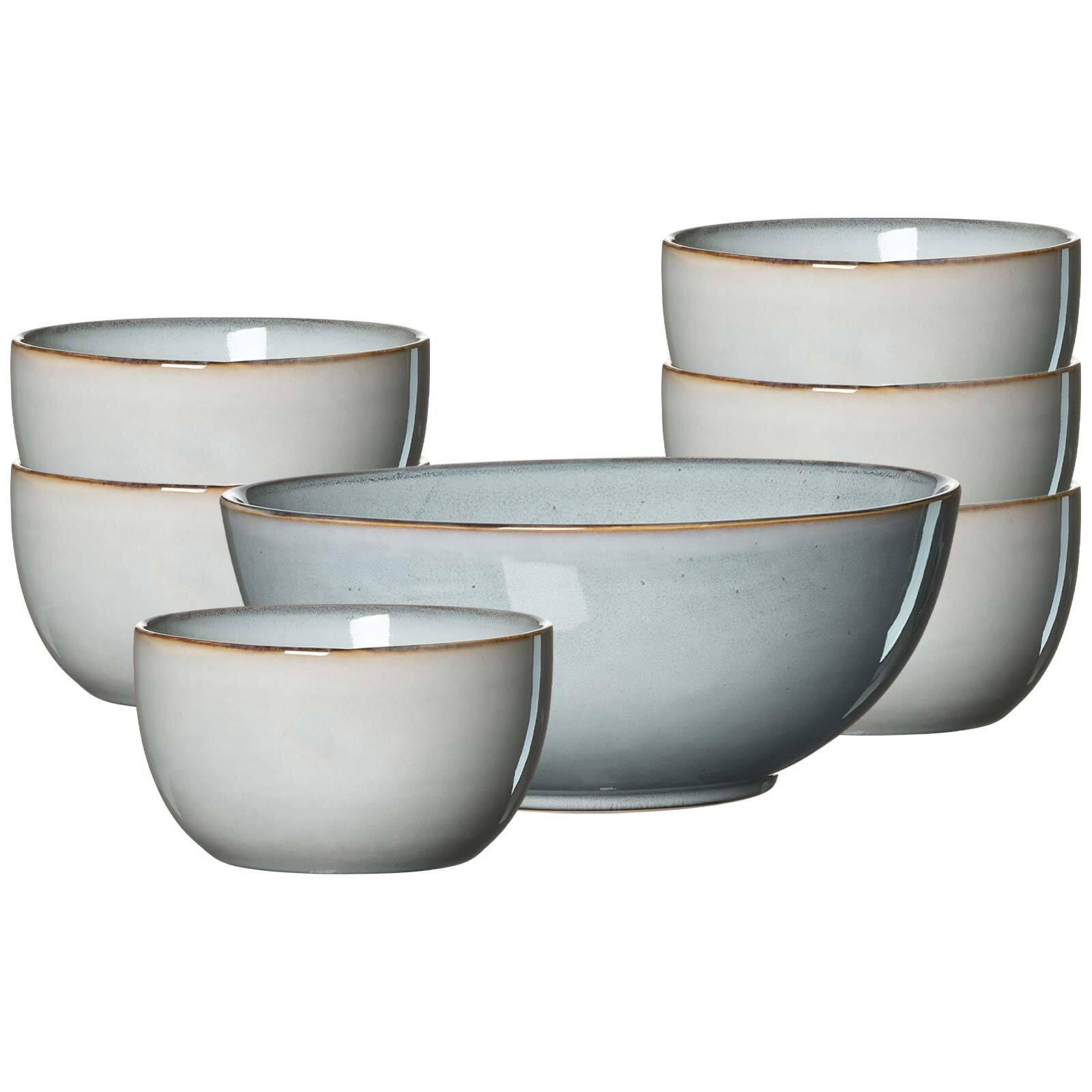 SALAT-SET Alicante Grau 7-tlg. - Grau, Keramik (2/2/2cm) - Ritzenhoff Breker