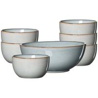 SALAT-SET Alicante Grau 7-tlg. - Grau, Keramik (2/2/2cm) - Ritzenhoff Breker