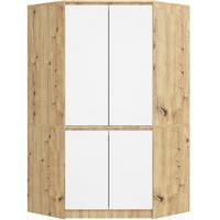 KLEIDERSCHRANK Eiche Artisan, Weiß 180/100/50 - Eiche Artisan/Weiß, Holzwerkstoff (100/180/50cm) - RAUMHIRSCH FURNITURE