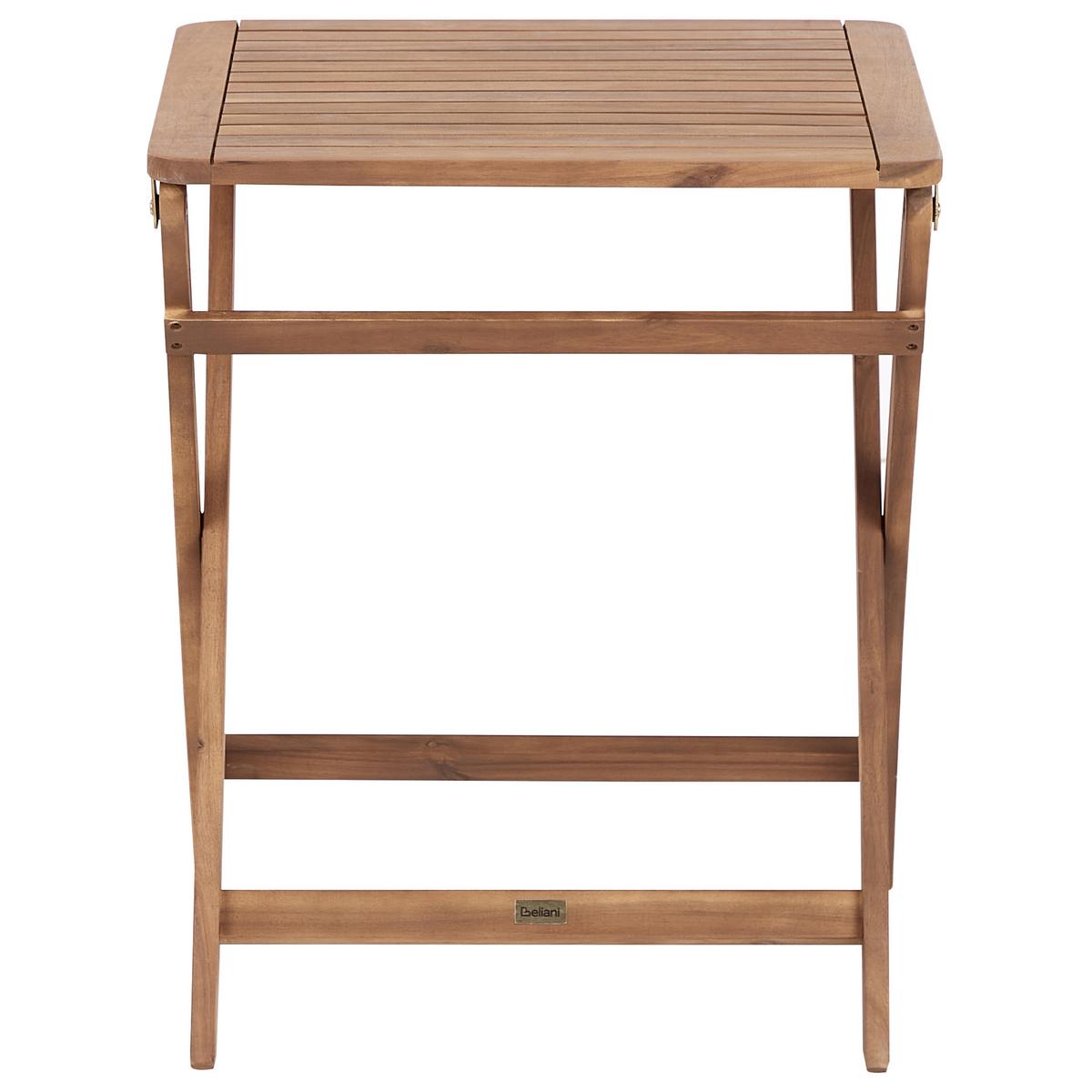 BEISTELLTISCH Heller Holzfarbton Paraggi - Hellbraun, Holz (60/60/72cm) - Beliani