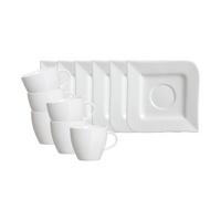 ESPRESSOTASSEN MIT UNTERTASSEN Melodie weiß 80 ml 6er Set - Weiß, Keramik (0.08L) - Ritzenhoff Breker