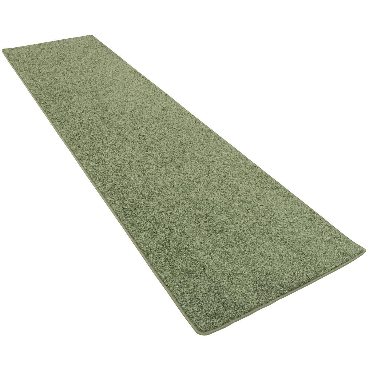 HOCHFLOR LANGFLOR TEPPICH LÄUFER COTTAGE - Grün, Textil (80/320cm) - Snapstyle