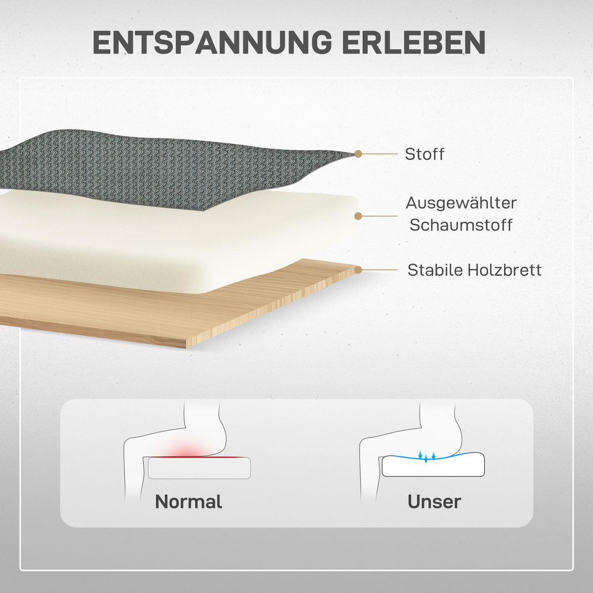 RELAXSESSEL elektrisch mit Liegefunktion, Dunkelgrau - Dunkelgrau, Textil (69/124/84cm) - HOMCOM