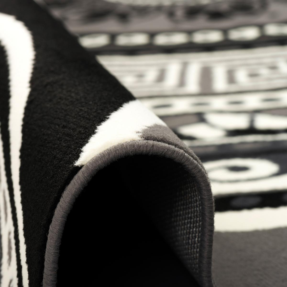 TEPPICH TRENDLINE MANDALA - Schwarz, Textil (120/170cm) - Pergamon