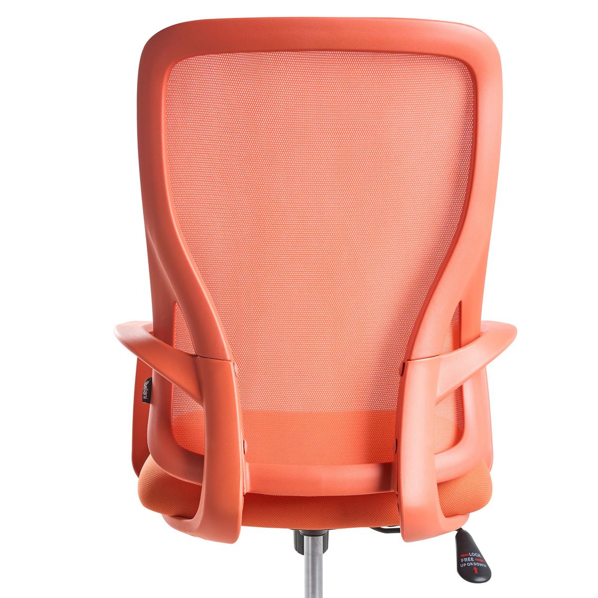 BÜROSTUHL Orange Luma - Orange, Textil (60/98/60cm) - Beliani