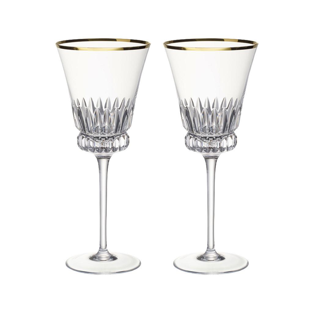 ROTWEINGLÄSER Grand Royal Gold transparent-gold 200 ml 2er Set - Transparent/Goldfarben, Glas (0.2L) - Villeroy & Boch