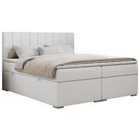 BOXBETT ALLY 120/200 Weiß Kunstleder - H3 - Weiß, Holz/Textil (120/200cm) - MKS