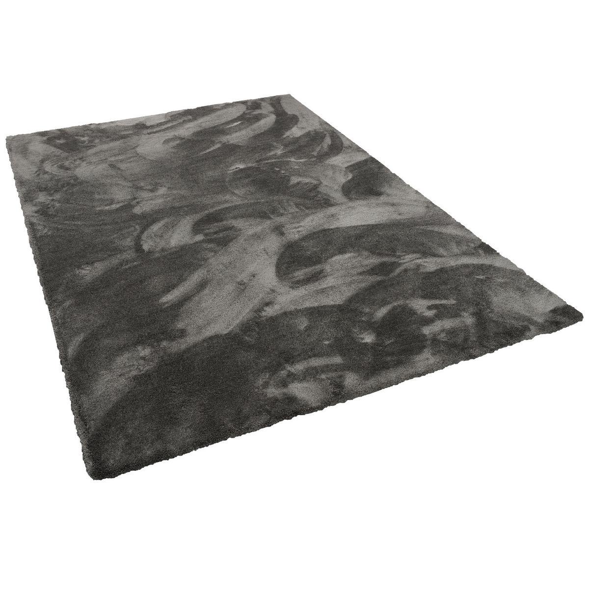 LUXUS HOCHFLOR SHAGGY TEPPICH VELVET - Anthrazit, Textil (133/133cm) - Snapstyle