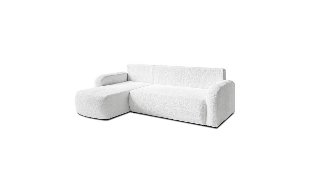 ECKSOFA PALOMA L 235/155/85 cm Coral 70 - Creme, Textil (235/155cm) - Lookway