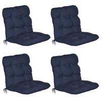 HOCHLEHNERAUFLAGE Flair HL 120/50/8cm Dunkelblau (8tlg) - Dunkelblau, Textil (50/8/120cm) - Beautissu 
