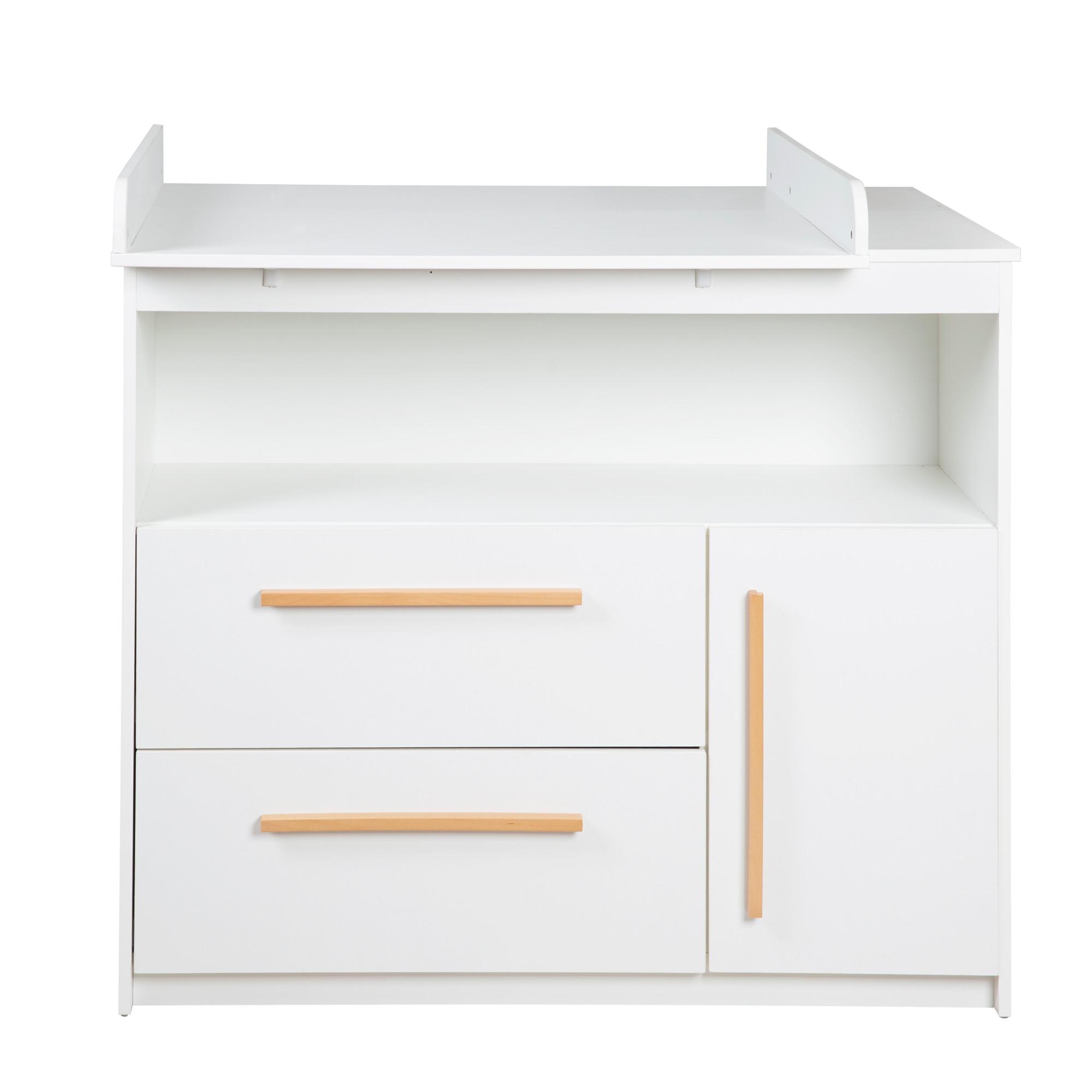 WICKELKOMMODE Lilo - Weiß, Holz/Holzwerkstoff (107/98/75cm) - Roba