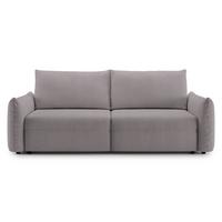 SCHLAFSOFA Theolla Greige - Taupe/Schwarz, Textil/Metall (248/97/111cm) - Selsey
