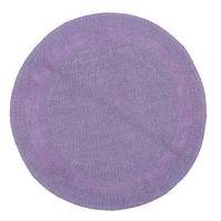 BADEMATTE 80 cm rund, 100% Baumwolle, wendbar - Flieder, Textil (80/80cm) - Homescapes