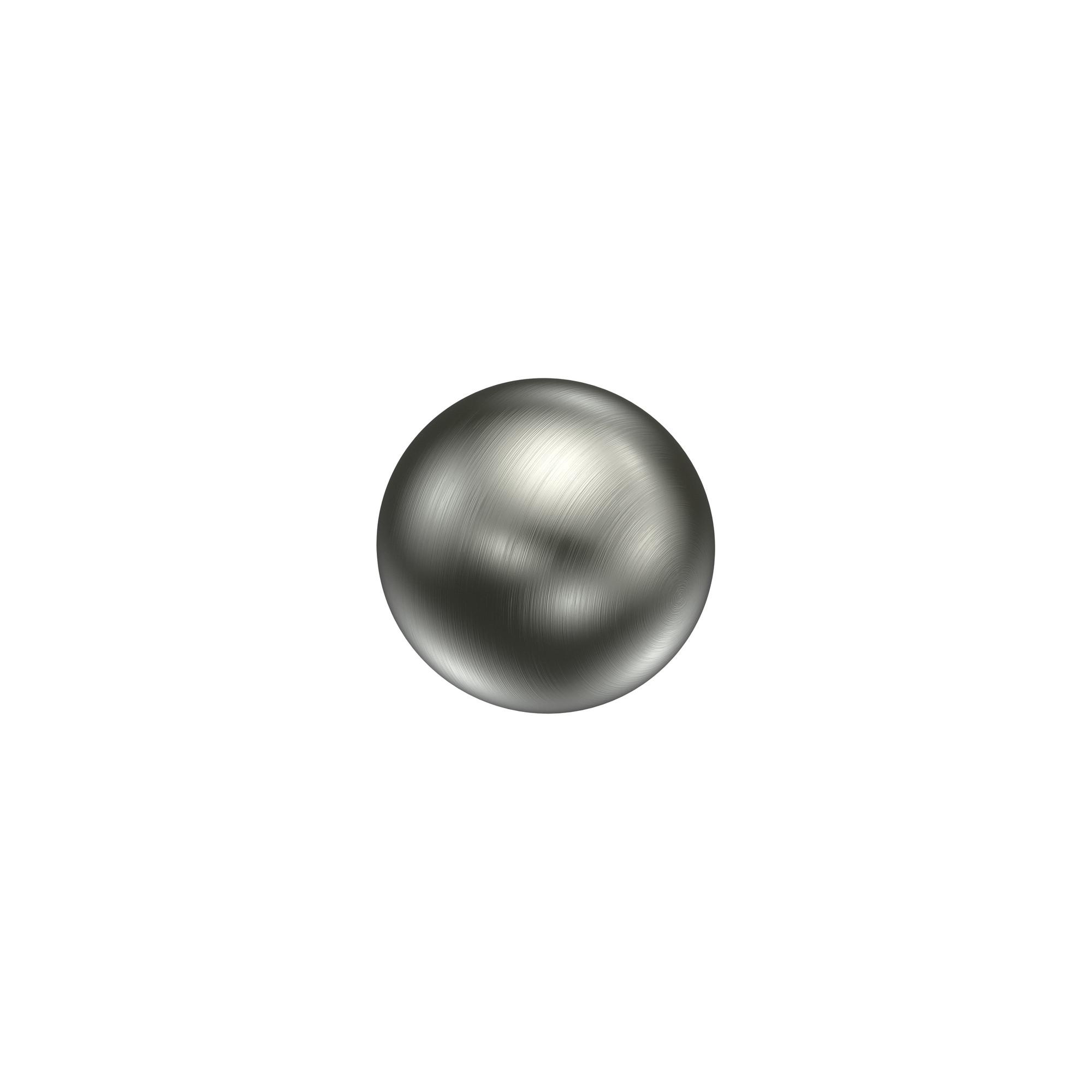 ENDSTÜCKE FÜR GARDINENSTANGEN 20 mm Ø, Luino Edelstahl, Packung 2 Stück - Edelstahlfarben, Metall (2.5/3/3cm) - INTERDECO