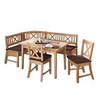 ECKBANKGRUPPE im modernen Landhausstil Deborah Massivholz Buche/Braun - Buchefarben/Braun, Holz (179/1/139cm) - 58aufmkessel