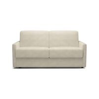 SOFA 3 sitzer aus elfenbeinfarbenem Cord umbaubar giulia 175/100/87 cm - Weiß, Holz (100/87/102cm) - Calicosy