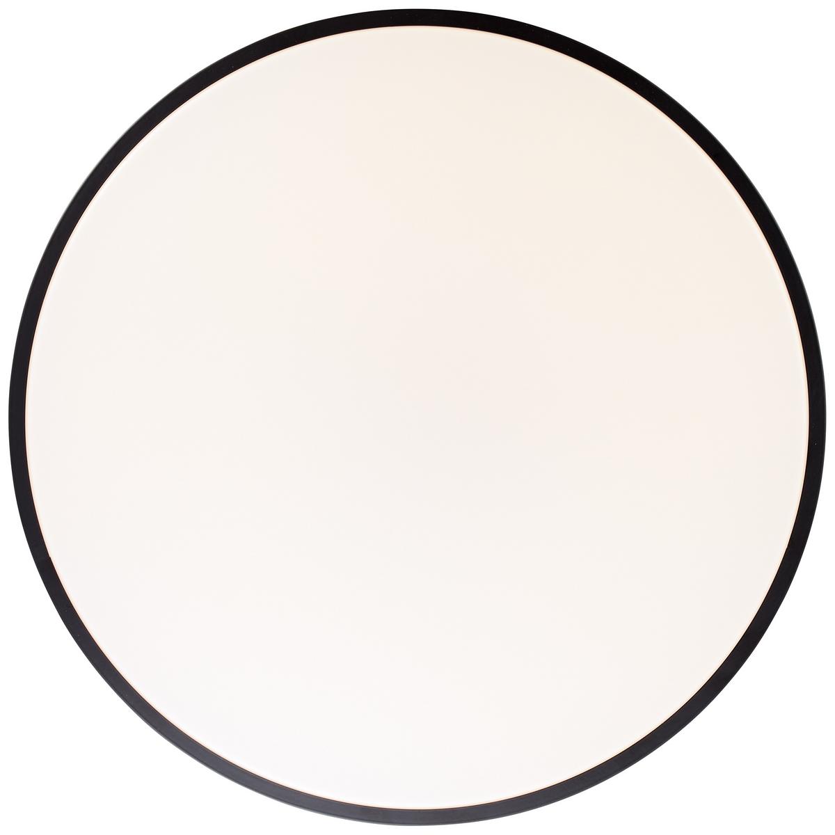 WANDLEUCHTE Slimline Schwarz/Weiß 49/49/8 cm - Multicolor, Metall (49/49/8cm) - Brilliant
