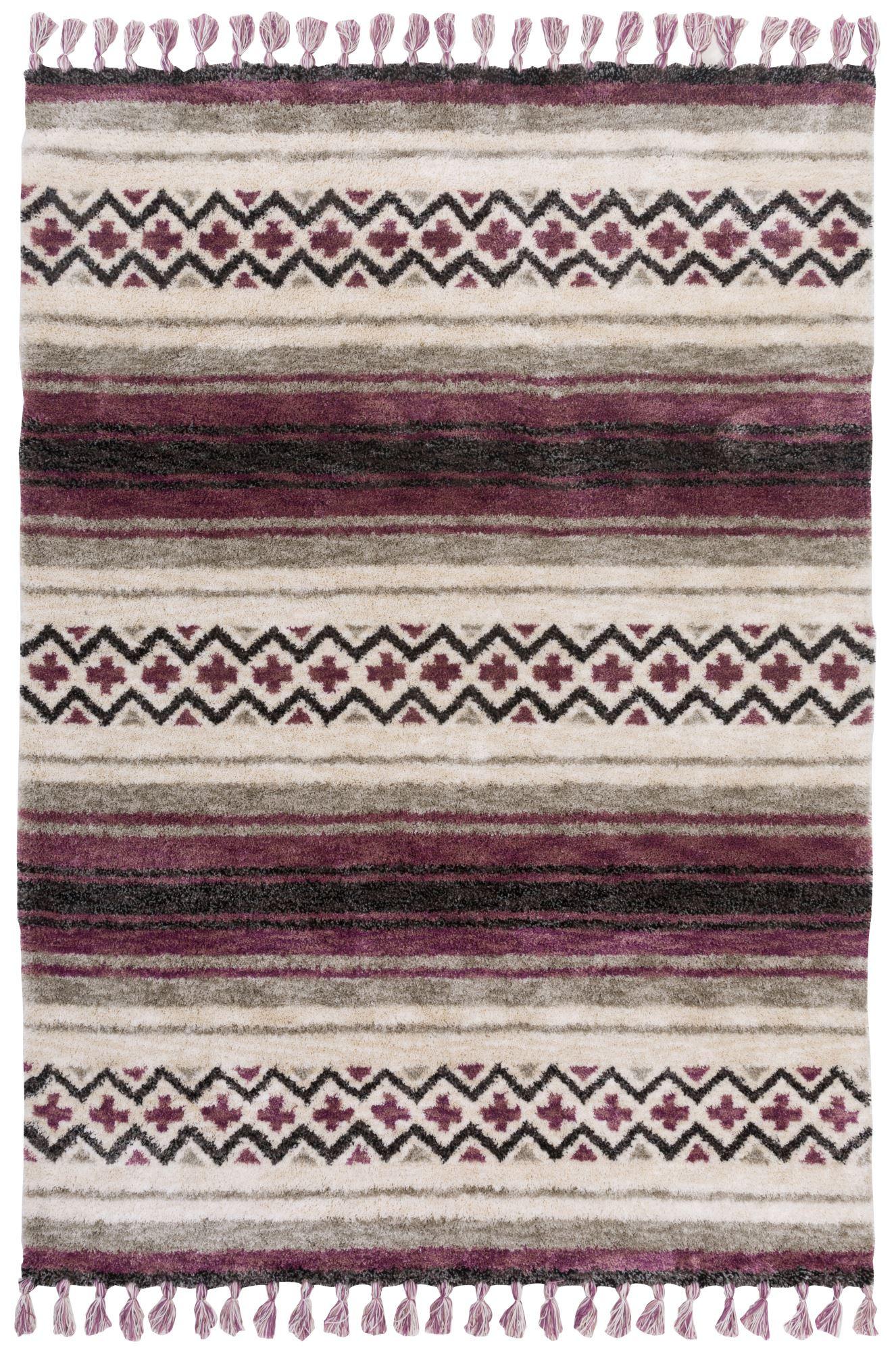 TUFTTEPPICH Vittoria 80x150 cm - Beere, Textil (80/150cm) - Gino Falcone